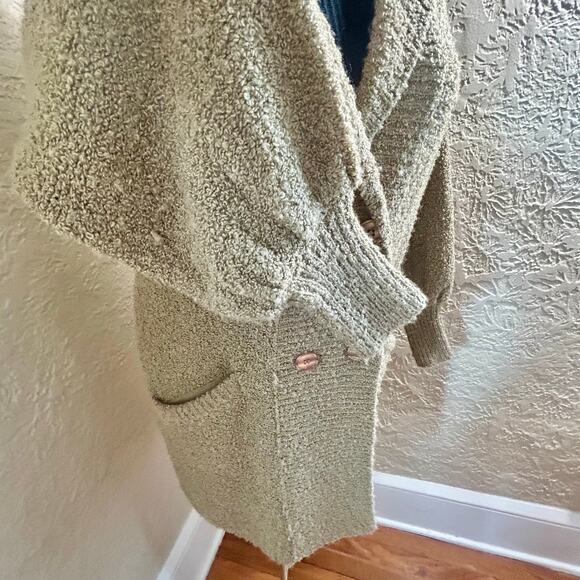 Vintage Monto Par Le Chois Bouclé Knit Cardigan Chunky Knit Puff Sleeve Coat Med - Picture 7 of 16